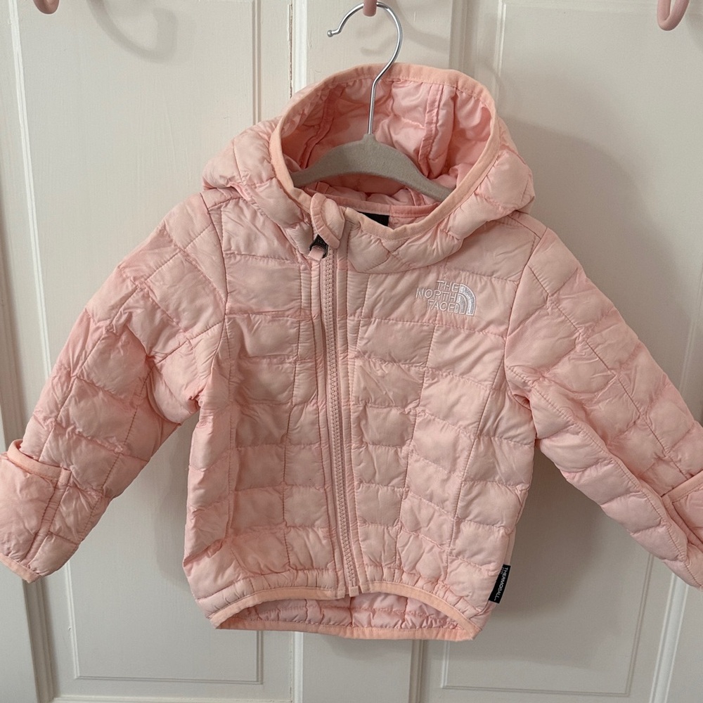 The North Face thermoball Light Pink Hooded Jacket